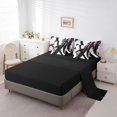 thumbnail image 3 of Erosebridal Abstract Bedding Sets King Size, Striped Ombre Comforter Sets with Sheets, Chic Geometric Decor, Reversible 7 Pieces, 3 of 5