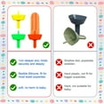 thumbnail image 7 of 5 PCS Drip Free Popsicle Holder for Kids, Reusable Silica gel Popcical Holder, Silicone burr-free safety Mess Free Frozen Treats Holder with Straw Popsicle Holder for Kids (5 colors), 7 of 7