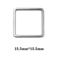 thumbnail image 3 of 30 Uds. De abalorios cuadrados geoméicos de material acero inoxidable, conectores , pendientes de DIY, búsqueda de colres, pulseras, BLESIY Dijes para hacer joyas, 3 of 8