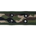 thumbnail image 2 of Camouflage Brown 2 Holes Row Metal Grommet Stitched Canvas Fabric Web Belt, 2 of 2