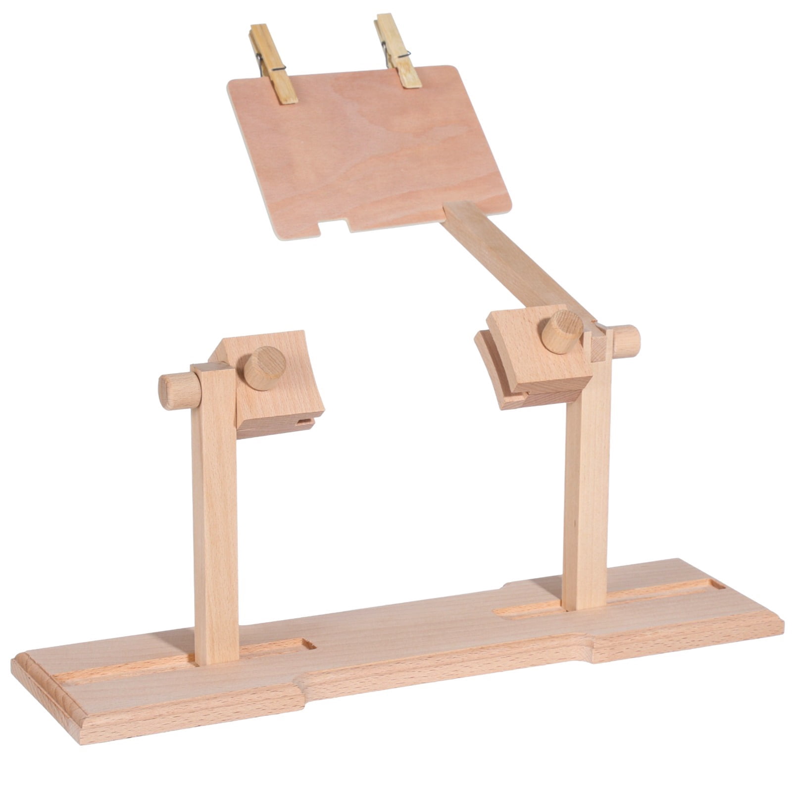 Embroidery Stand, Adjustable Cross Stitch Hoop Holder, Hands Free Wooden Embroidery Frame Stand for Art Stitching Sewing