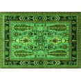 thumbnail image 1 of Ahgly Company Indoor Rectangle Oriental Green Industrial Area Rugs, 6' x 9', 1 of 4