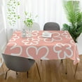 thumbnail image 6 of 54"x72" Floral Pattern Tablecloth, Waterproof Washable Polyester Square Table Cover, Durable Tablecloth for Kitchen Dining Table Party Decor, 6 of 7