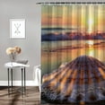 thumbnail image 2 of Orinice WODEJIA Sunny Beach 3D Printed Polyester Bathroom Blinds Set Bathroom Shower Curtain Set Bathroom Accessories, Beautiful Wide Fabric Bathroom 69x72, 2 of 7