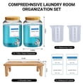 thumbnail image 4 of Dispensador de detergente para ropa LRVIRK con soporte de bambú, 2 x 1 litro, 4 of 6