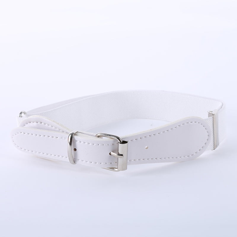 Candy Color PU Leather Baby Kids Waistband Bow Girls Belt Boys Toddler Children