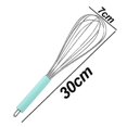 thumbnail image 2 of Stainless Steel Whisk - Balloon Kitchen Tool With Soft Silicone Handle Utensil For Blending, Beating, 2 of 5