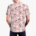 thumbnail image 4 of Balery Panda Flying in the Sky (2) Printed Men’s Short Sleeve Polo Shirt, Midweight Men's Shirt,Golf Polo shirts -4X-Large, 4 of 9