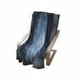 thumbnail image 3 of Fantasy Soft Flannel Fleece Throw Blanket, Passage Doorway Through Enchanted Foggy Palace Garden at Night View, Cozy Plush for Indoor and Outdoor Use, 50" x 60", Navy Blue and Grey, by Ambesonne, 3 of 5