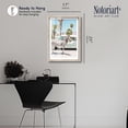 thumbnail image 5 of Zephyr Zebra Shadowbox Print Coastal Art Prints by Notoriart, Blonde Frame, 17 x 25, 5 of 7