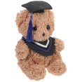 thumbnail image 5 of Plush Graduation Bear Doll with Blue Cap – Soft & Detailed Craftsmanship for Celebration, 5 of 5