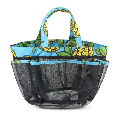 - Zodaca Mesh Shower Caddie Tote Carry Bag Hanging Toiletry Bath Organizer for Sports Travel Gym