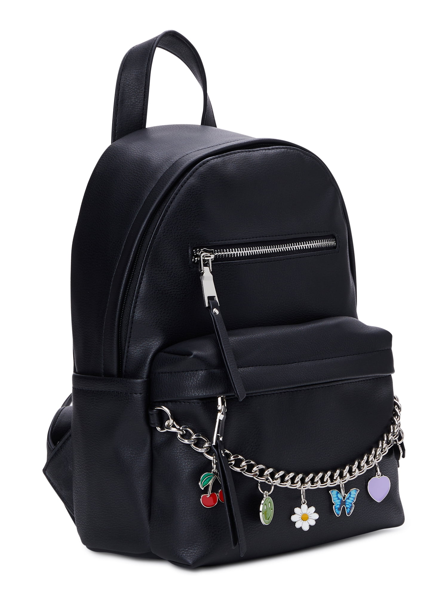 Madden NYC Women's Charm Pouch Mini Backpack Black