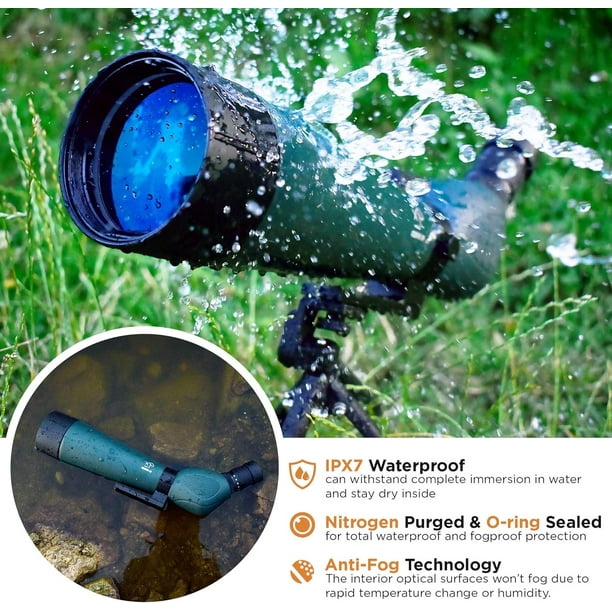 CREATIVE XP 20-60x60mm Spotting Scope, FMC Lens, 45° Angled