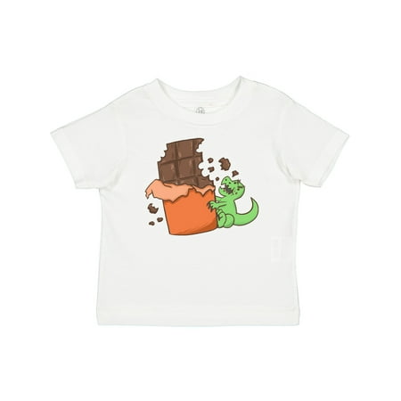 

Inktastic Dino with Chocolate Bar Gift Baby Boy or Baby Girl T-Shirt