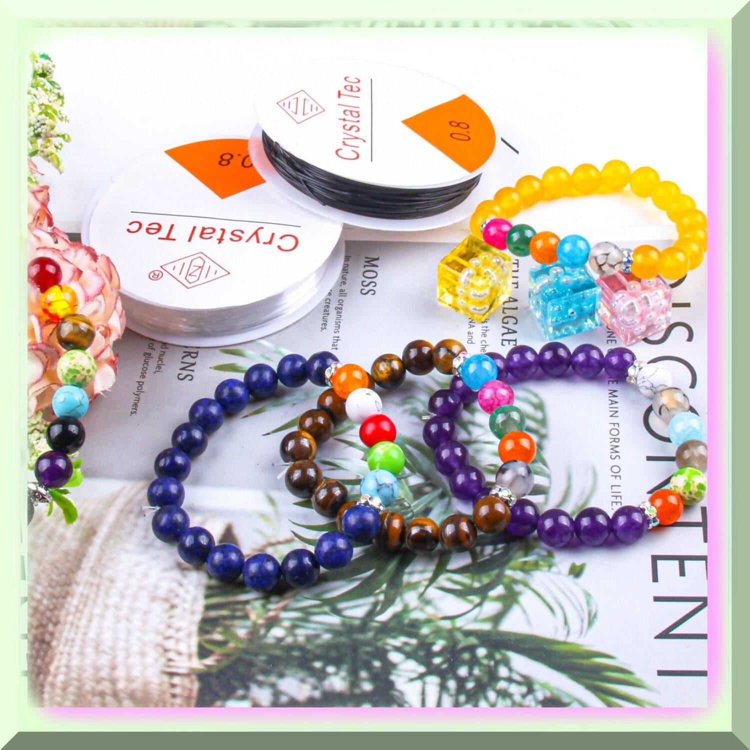 Enhance Your Jewelry Making Experience with Premium 560 Pcs Natural Stone Healing Beads Lava Gemstone Beads for Necklace Bracelets DIY Kit with