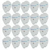 TENS Electrodes - Large Replacement Electrode Pads for TENS Units - 20 Pairs of Snap TENS Unit Electrodes (40 TENS Unit Pads) - Discount TENS Brand