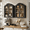Black Grain*2, variant on 31.5×23.6" Arched Bathroom Wall Cabinet with Glass Doors, Wall Mounted Display Cabinet with Adjustable Shelves, Hanging Storage Cabinet for Kitchen, Living Room