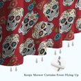 thumbnail image 6 of Red Flower Skull Pattern Shower Curtain 72"x72" ,Bathroom Decorative Shower Curtains Set with 12 Hooks,Modern Waterproof Washable Shower Curtain, 6 of 6