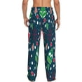 thumbnail image 3 of Sigee Christmas Print Men's Pajama Pants - Soft Lounge Sleep Bottoms with Elastic Waistband and Pockets-X-Large, 3 of 9