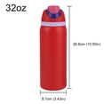 thumbnail image 4 of Aislado Al Con Pajita 32 Oz Asa para Frías Y Calientes () Rojo, 4 of 9