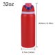 thumbnail image 4 of Aislado Al Con Pajita 32 Oz Asa para Frías Y Calientes () Rojo, 4 of 9