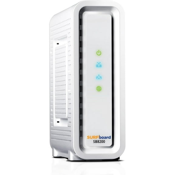 SB8200 Cable Modem Surface Fast DOCSIS 3.1, Approved for Comcast Xfinity, Cox, Charter Spectrum, & More 1Gbps Internets Speed 4 OFDM Channels 2X Lan Port