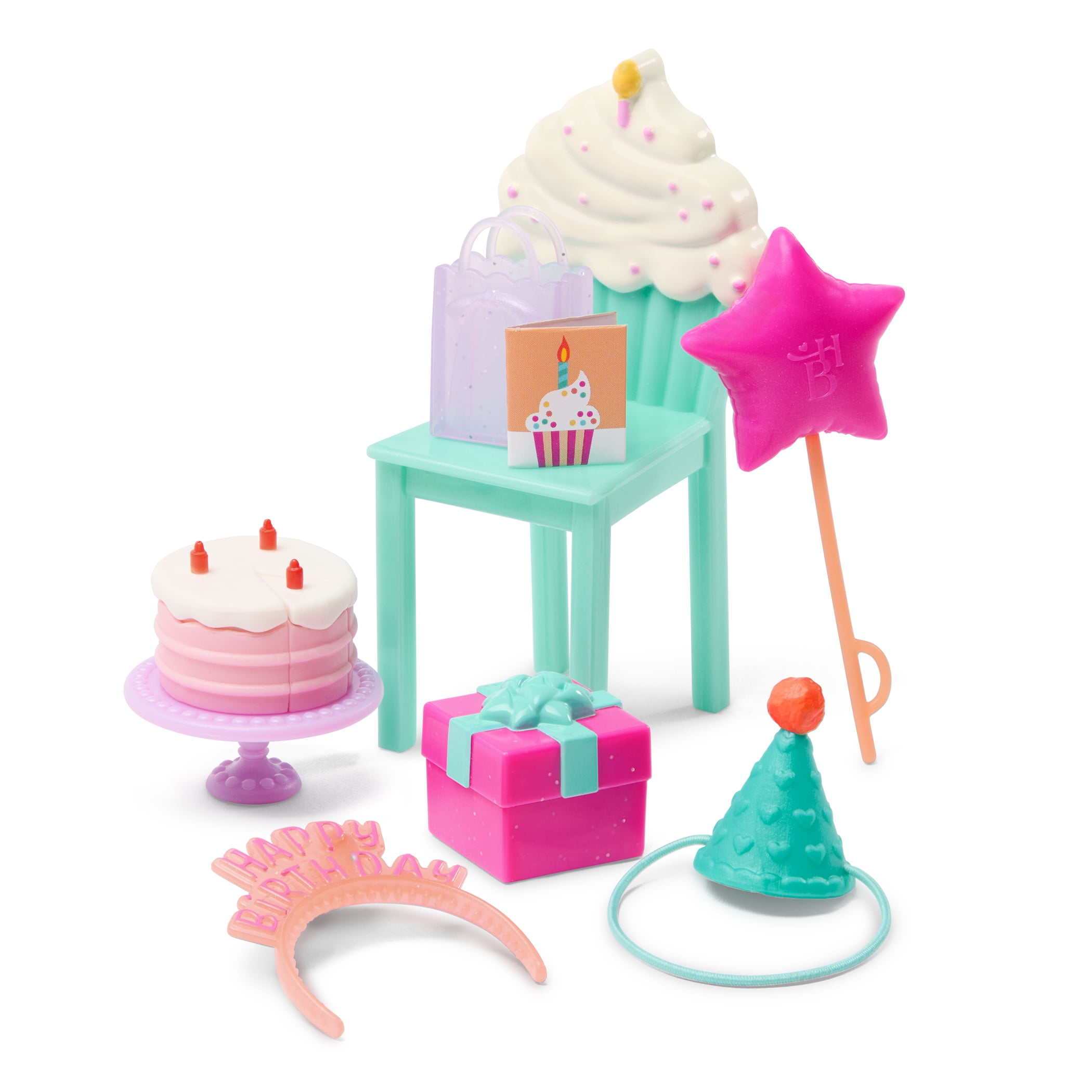 Hey Bestie - Dolls & Accessories- 2 Birthday Party Dolls Emma & Camila - 20 pieces