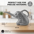 thumbnail image 5 of PMU 3 Pcs 2-Quart Elephant Watering Can – Durable Plastic Garden Watering Can for Indoor & Outdoor Plants, Easy-Pour Spout, Large Water Pot, Gray, 5 of 9
