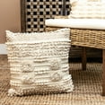 thumbnail image 3 of Warm Ivory Chunky Throw Pillow, 3 of 6