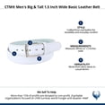 thumbnail image 5 of CTM  1.5 Inch Wide Basic Leather Belt (Men Big & Tall), 5 of 5