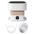 thumbnail image 3 of Comapct Mini Washing Machine Underwear Washing Machine for Personal RV Drom 60W Khaki, 3 of 9