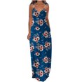 thumbnail image 1 of CEHVOM Robes d'Été pour Femmes Décontractées Boho Imprimées à Bretelles Anneau Plage Longue Robe Maxi avec Poches, 1 of 5