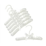 10" Baby Satin Padded Hangers (White)