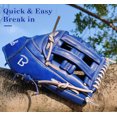 thumbnail image 3 of Beoub Baseball Softball Glove Full Grain Leather Youth Adults Mens Women 11.5 Inch Right Handed Throw H Web Infield Fielding Mitts Junior Youth Fastpitch Slowpitch Glove Gifts, 3 of 7