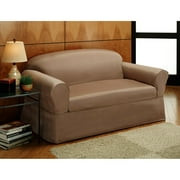 Coco Silk Love Seat Cover, Taupe