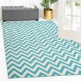 thumbnail image 6 of Superior Poipu Zig-Zag Indoor Outdoor Area Rug, 5' x 8', Blue/ Green/ Cream, 6 of 6