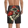 thumbnail image 3 of Fotbe Red Mushrooms Pajama Shorts for Men, Men's Pajama Bottoms, Sleepwear,Short Pajama Pants-4X-Large, 3 of 9