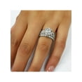 thumbnail image 4 of 9 Ct Diamond Engagement Ring Eternity Guard Wedding Band Set White Gold, 4 of 4