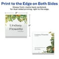 thumbnail image 6 of Avery Printable Business Cards, 2" x 2", Glossy White, 120ct, 6 of 8