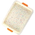 thumbnail image 4 of Ounissouiy Bandeja para hornear pasteles de brownie Bandeja para hornear pasteles antiadherente de silicona Molde para resistente al calor con Herramientas y accesorios para hornear vistoso Ounissouiy HA8484-03B, 4 of 6