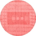 thumbnail image 1 of Ahgly Company Indoor Round Abstract Red Modern Area Rugs, 6' Round, 1 of 4