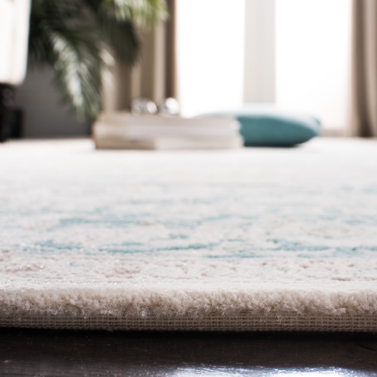 SAFAVIEH Passion Collection Teppich – 90 X 150 Cm, Vintage-Design, Fusselfrei