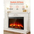 thumbnail image 3 of VEVOR 40in Electric Fireplace Insert Wall Recessed Heater 750W 1500W Remote, 3 of 9