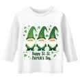 thumbnail image 3 of Xiaowennn Kids St. Paddy's Day Printed 3/4 Quarter Sleeve T Shirt Tops Peplum Casual Birthday Girl 4t, 3 of 3