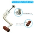 thumbnail image 5 of Uxcell Fishing Reel Handle Replacement Crank Rock Arm Rotary Knob Plastic Grip, Fit 5000/7000 Series Reel, 2 Pack, 5 of 6
