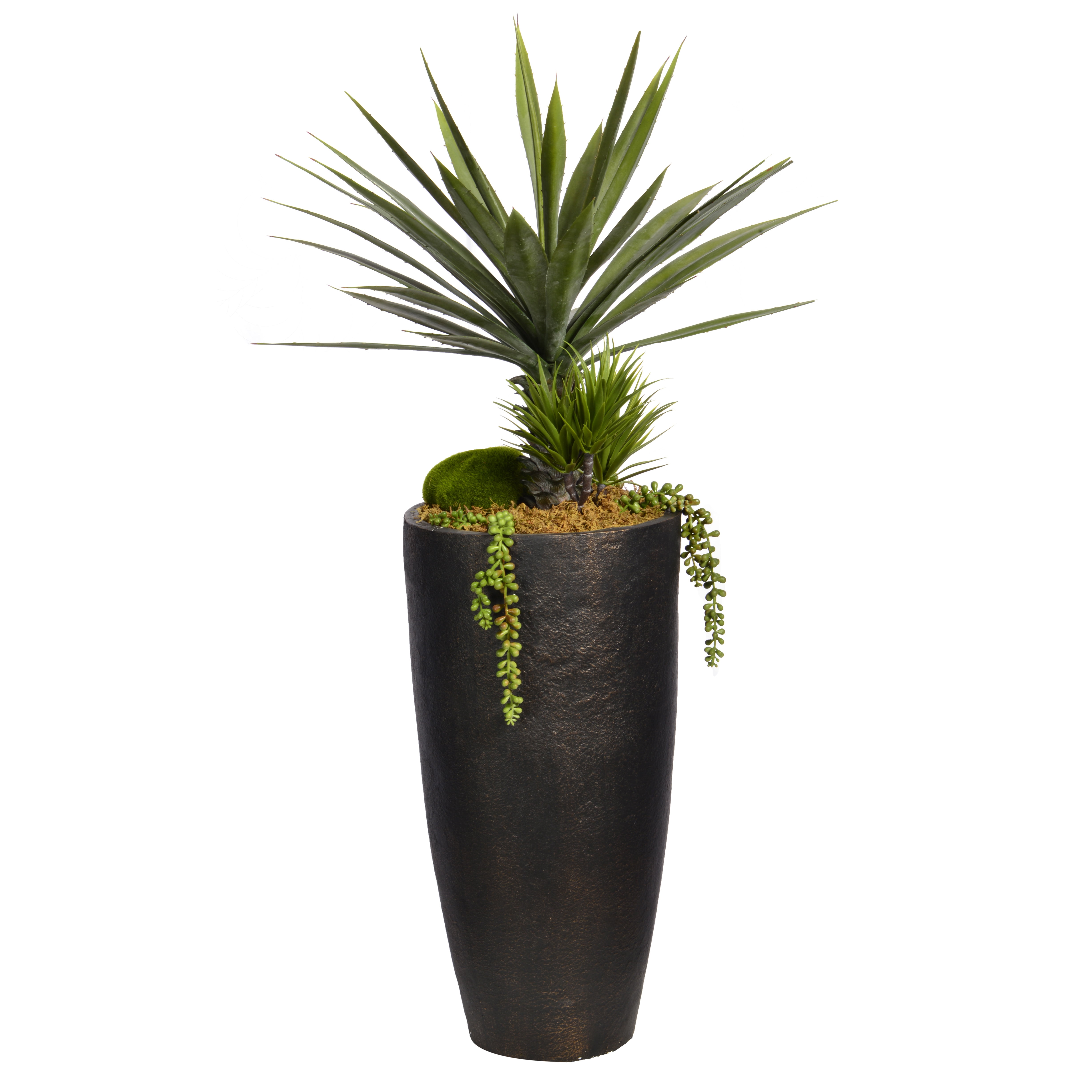 48" Tall Agave with Succlents Artificial Indoor/ Outdoor Faux Décor in