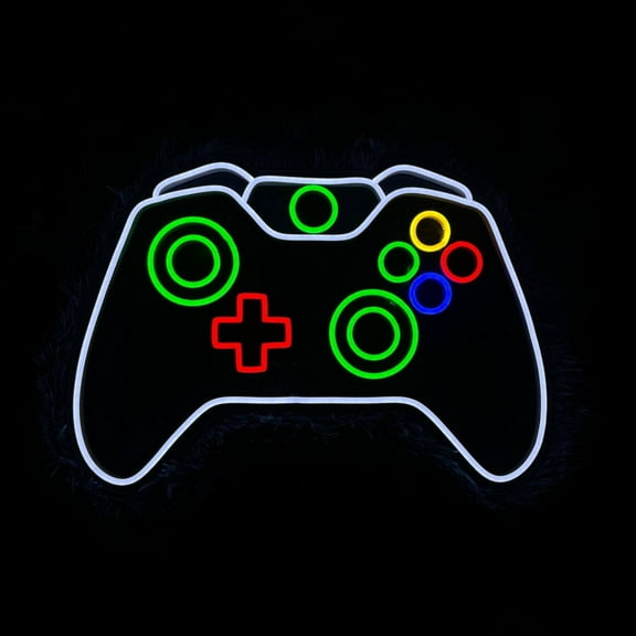 Handmadetneonsign Game Controller Neon Sign, Game Rooms Sign Wall Art Decor, Gaming Room Wall Decor