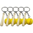 thumbnail image 1 of Shisuyan 5Pcs Baseball Keychain Sports Keychain Backpack Bag Purse Handbag Hanging Pendant, 1 of 8