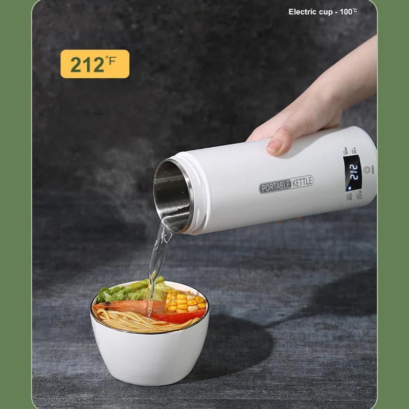 4 Temperature Electric Heating Kettle Leakproof Portable Fast Water Boiling Thermos Bottle Portable Hot Water Cup